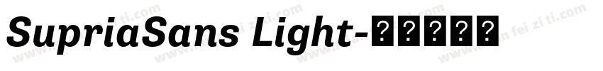 SupriaSans Light字体转换